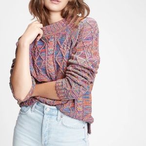 NWOT | Gap Rainbow Cable Knit Sweater